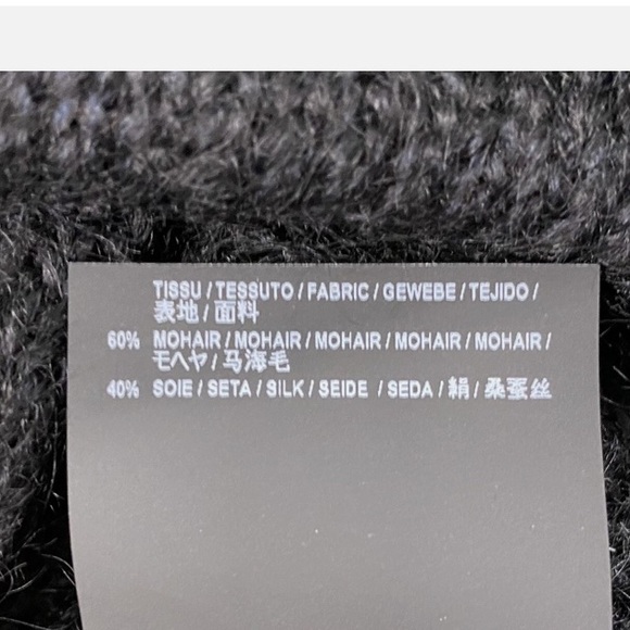 Saint Laurent Black Cable knit Mohair and Silk Sweater - Picture 15 of 15